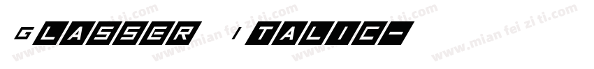 Glasser Italic字体转换